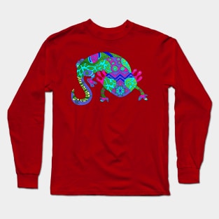 axolotl ecopop with kawaii colors Long Sleeve T-Shirt